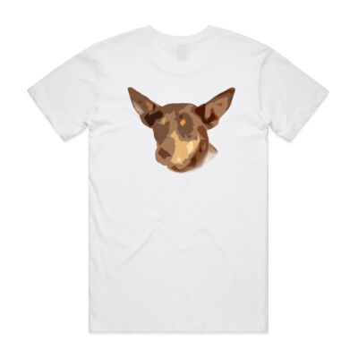 Red and Tan Kelpie T-Shirt Back Print Thumbnail