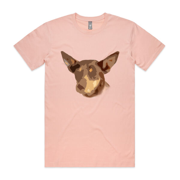 Red and Tan Kelpie T-Shirt Front Print Thumbnail